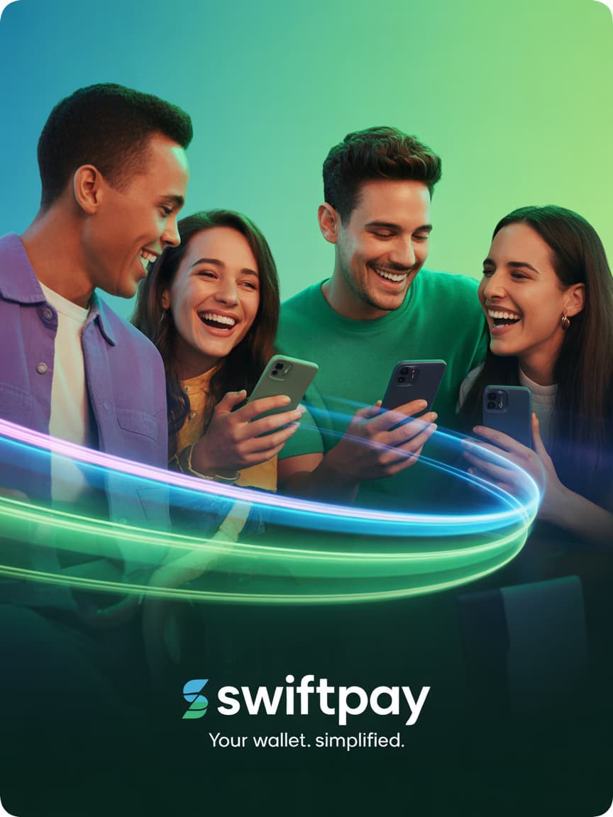 Happy customers using mobile payment solutions